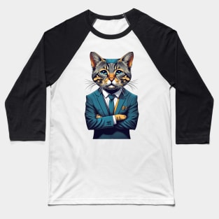 Business Cat Baseball T-Shirt